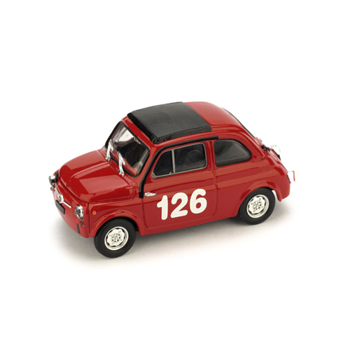 Fiat 595 Abarth N.126 1St Premio Campagnano Vallelunga 1965 R.Pinto 1:43 Brumm A-image