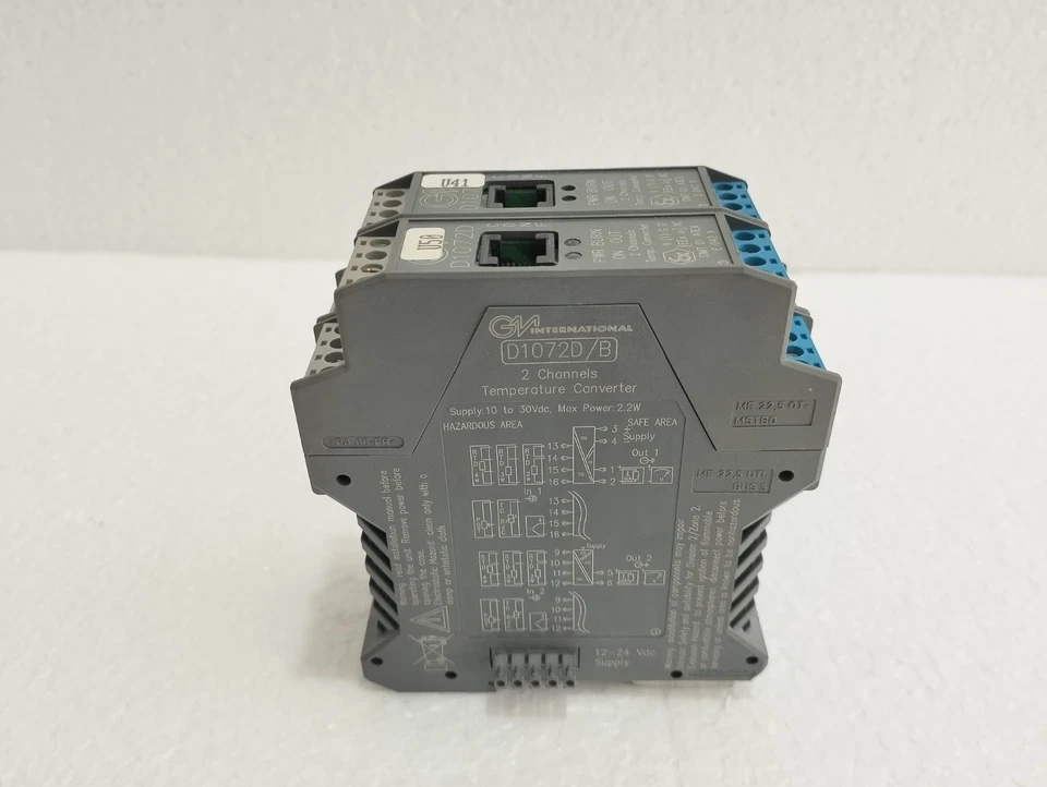 LOT OF 2pc.GM INTERNATIONAL D1072D/B 2 Channels Temperature Converter - Image 3 of 4