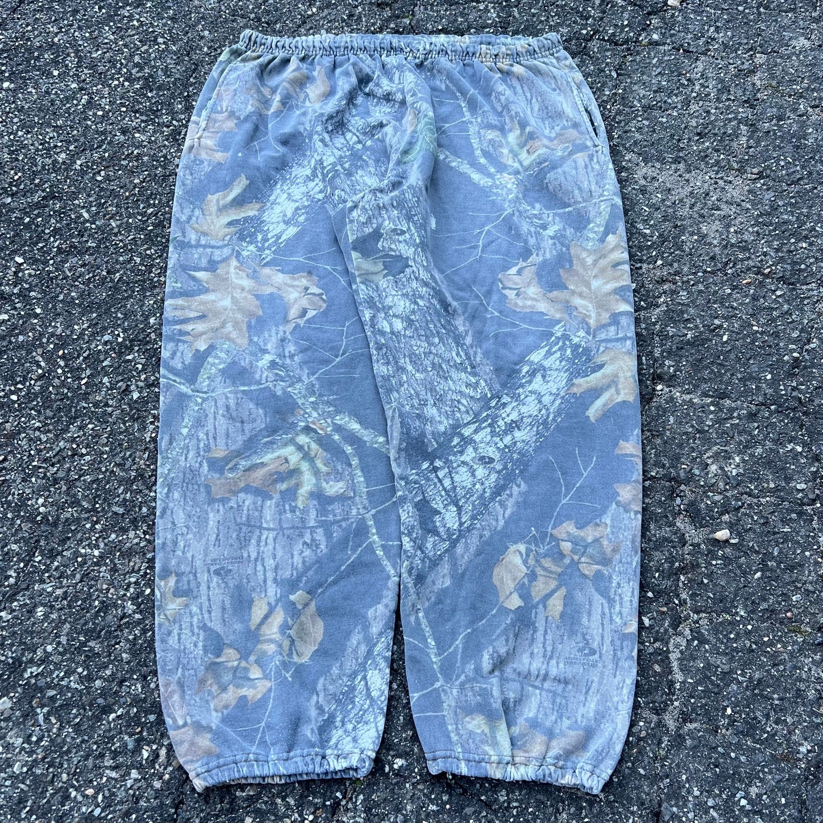 Vintage realtree camo essential blank cotton sweatpants