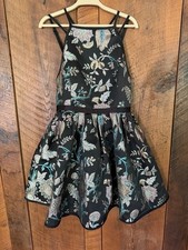Kimchi Blue Hidden Dragon Jacquard Metallic Floral Mini Dress Whimsigoth HOCO 4