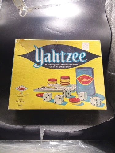 Vintage 1972 YAHTZEE Dice Board Game E.S. Lowe Milton Bradley NEW Old Stock RARE