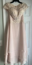 New JJ  s House Mother of the Bride/Groom Dress Size 4 NWT Blushing Pink