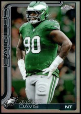 2025 Topps Chrome Football Jordan Davis #249 Refractor Philadelphia Eagles