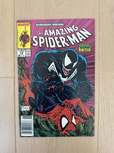 Amazing Spider-Man #316 (1989) Newsstand FN/VF Marvel Comics McFarlane Venom