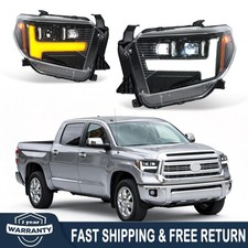 Projector Led Headlights For 2014-2021 Toyota Tundra Wsequential Animation Projector Led Headlights For 2014-2021 Toyota Tundra Wsequential Animation