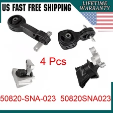 4 Pcs Engine Transmission Motor Mount For 2006-10 Honda Civic 1.8L 50820-SNA-023