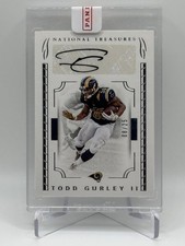 2016 National Treasures Todd Gurley ll Autograph #08/25 Rams