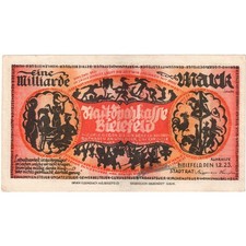 [#293632] Germany, Bielefeld, 1 Milliarde Mark, 1923-02-01, AU