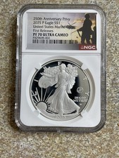 2025 P Proof $1 American Silver Eagle Marine Corps Privy Ngc Pf70 Ogp Included 