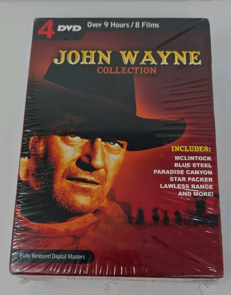 John Wayne Collection 4-DVD Box Set 8 Films Westerns Movies 2008 NEW Sealed - Image 2 of 4