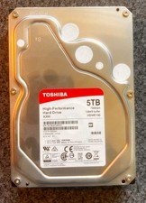 Toshiba X300 5TB 7200RPM 3.5" SATA HDD (HDWE150) - 100% Health / 0 Bad Sectors