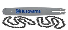 Husqvarna 445/450/346XP 20" chainsaw bar and 2 20" chains .325 pitch