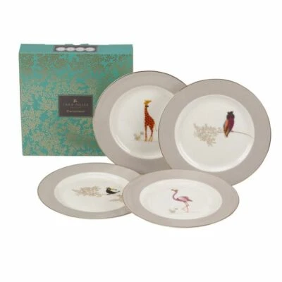 Portmeirion Sara Miller Piccadilly Cake Plate, Set of 4