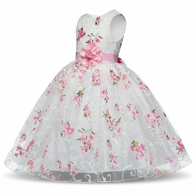 New Girls Dresses Princess Birthday Children Formal Party Dress - Image 2 of 4