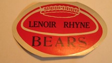 Lenoir Rhyne Bears Hickory North Carolina Football Schedule 1961 Paper 2 sided