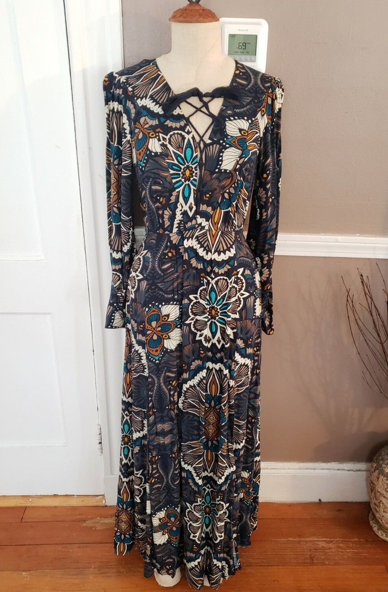 chinese dress ladies H&M Fully Lined Long Sleeve Maxi Dress- Size 4  The Saved Collection
