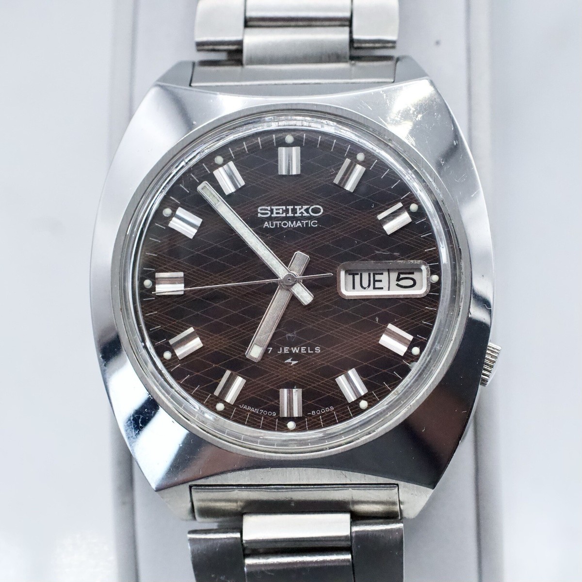 ラファローズ Vintage Seiko Argyle Diamond Pattern Dial Automatic Japan Men