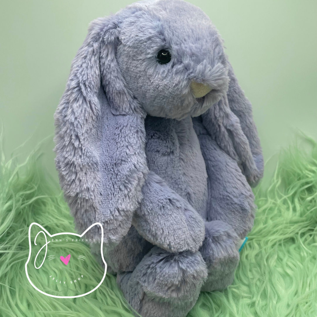  Bashful Dusky Blue ・Viola AUTHENTIC Jellycat ORIGINAL BASHFUL VIOLA BUNNY Medium New NWT