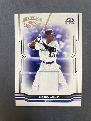 2005 Donruss Throwback Threads Jerseys /250 Preston Wilson #203