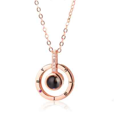 Collier "Je T'aime" En 100 Langues - Cœur Déclaration D'amour, Neuf Avec étiquettes