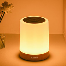 Dimmable Touch Night Light for Kids, 11 Colors, Portable LED Bedside Lamp
