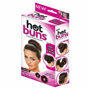Jml Hot Buns Hair Styling Bun Rings Brown For Dark Colour Hairs