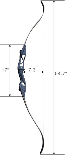 New 30-50lb Hunting Long bow Fishing Archery Takedown Recurve Bow Bowfishing Kit - Picture 11 of 32