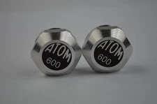 Maillard Atom 600 aluminium pedals dust caps vintage black