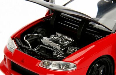 JADA JDM TUNERS 1995 MITSUBISHI ECLIPSE RED 1:24 DIECAST MODEL CAR