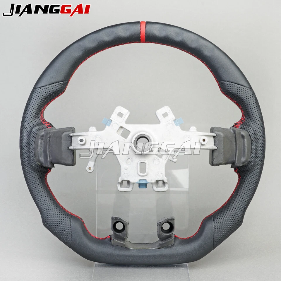 Volante deportivo de cuero completo personalizado para Dodge Ram 1500 2500 3500 2012-2018 Foto 2 de 4