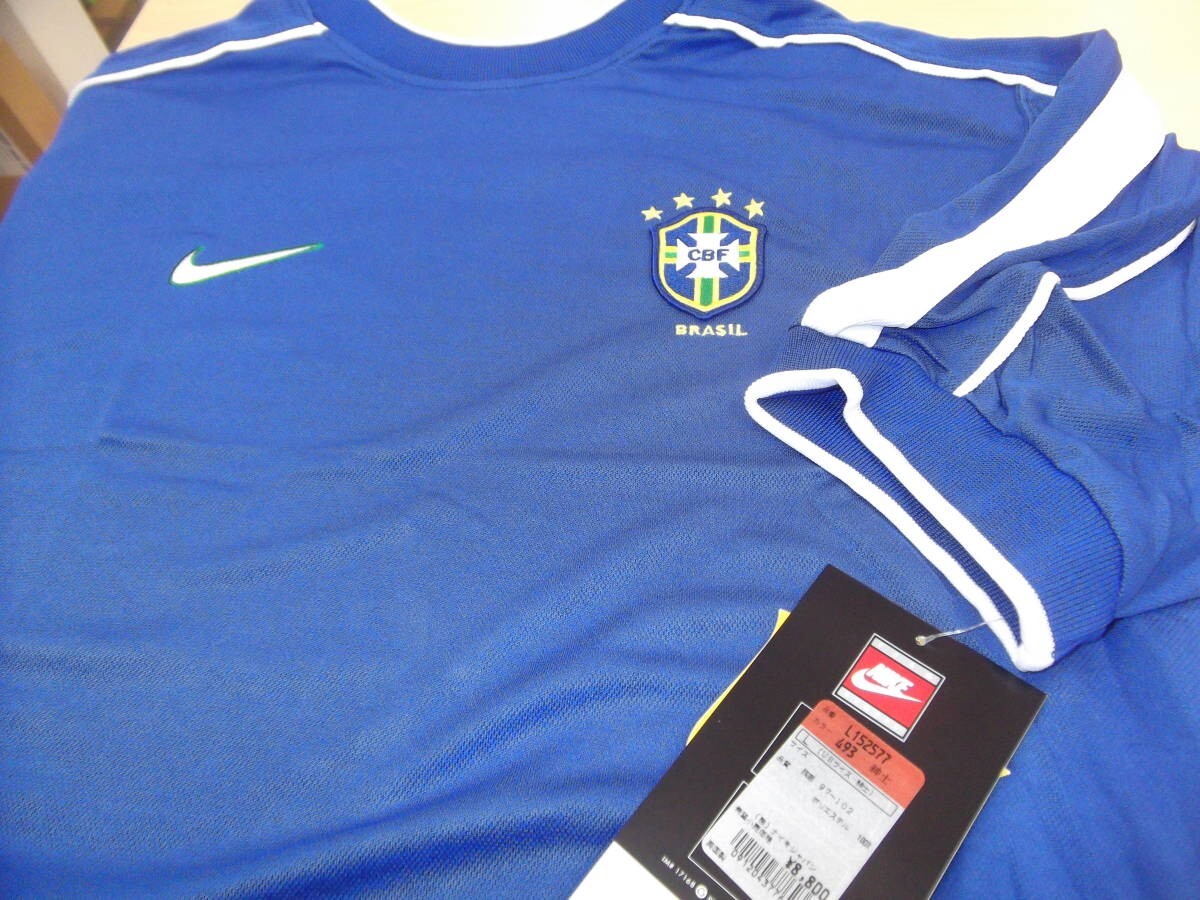 MINT L BRAZIL 1998 WC FOOTBALL JERSEY CAMISA BRASIL Seleção