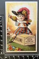 Antique Victorian Trade Card Advertising - James Pyle Pearline - New York 