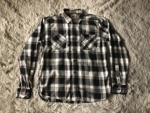 black levi button down shirt