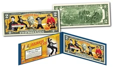 JAILHOUSE ROCK ELVIS PRESLEY Genuine Legal Tender $2 Bill - Officially Licensed