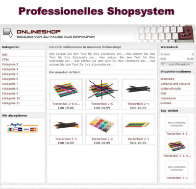 Professionelles Shopsystem - PHP-Script