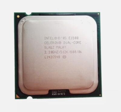 Intel Celeron E1500 2.2GHz SLAQZ Dual-Core 800MHz 512KB Socket775 CPU Processor
