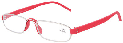 Schicke, klassische Fertig-Lesebrille NOTARY in Rot in verschiedenen Stärken