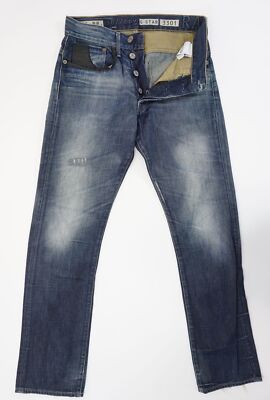 G-STAR Stable Straight Herren Jeans Hose W29 L32 29/32 blau dunkelblau used
