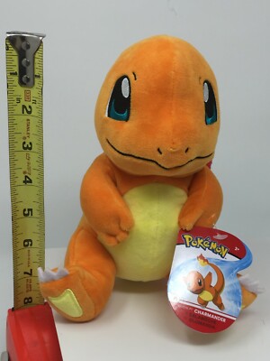 Peluche Pokemon Center Charamander Versión 'Buenas Noches' - Tamaño 14.2 X 12.9 X 5.8 Cm