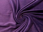 Luxury Stretchy SOFT Velvet Velour Fabric Material - PURPLE