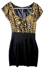 Express Leopard Animal Print Pencil Dress,Size 4, Light weight