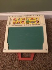 Vintage 1972 Fisher Price Toys School Days Desk