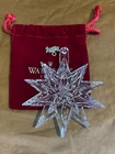 2007 Waterford Snowstar Ornament W/Tag, Hanger, Lead Crystal Made in Ireland 1
