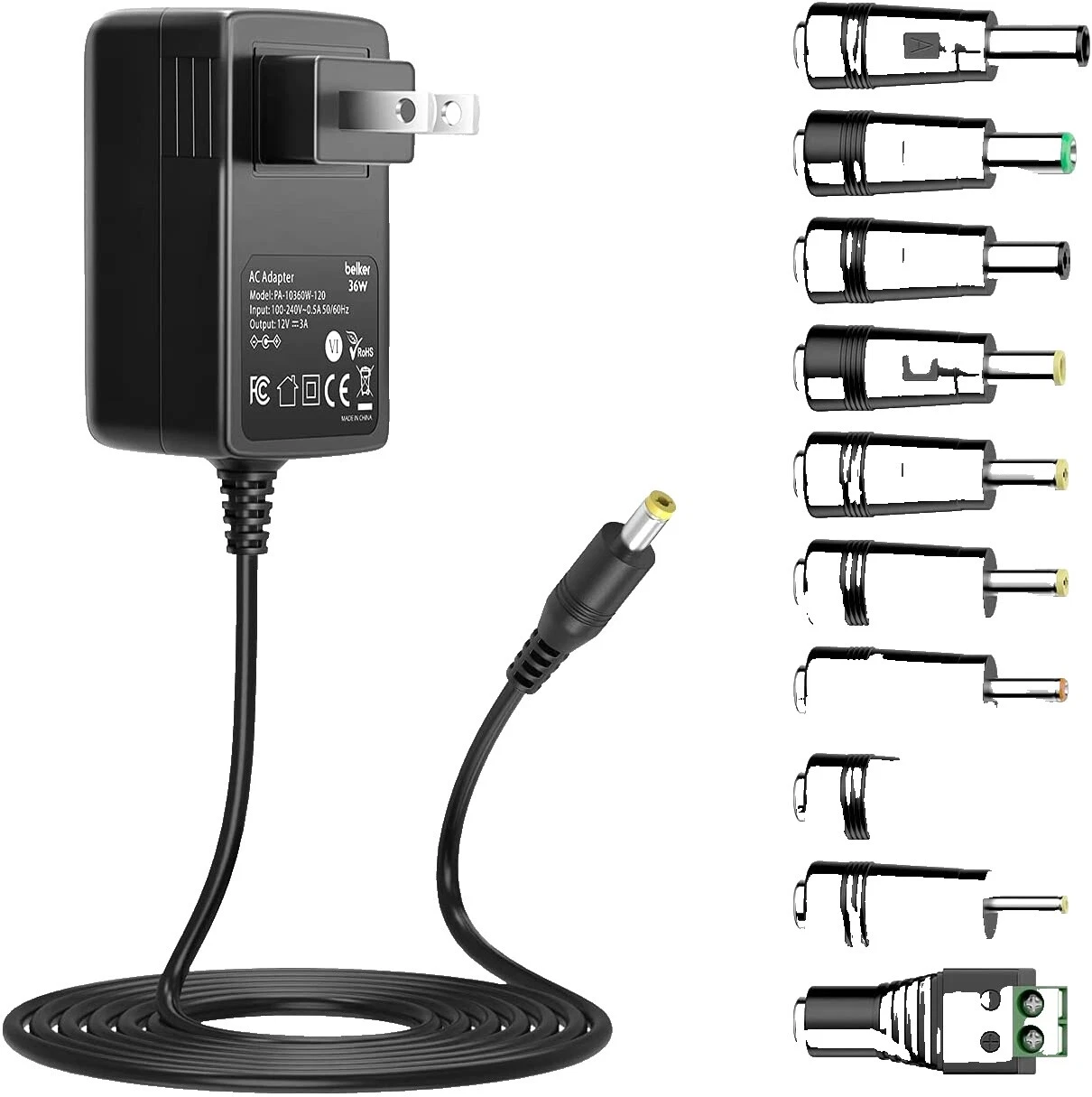 12 V Multipurpose AC to DC Adapters