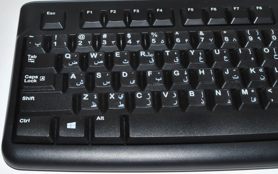 FARSI-PERSIAN KEYBOARD STICKER TRANSPARENT WHITE LETTERS ONLINE-WELCOME - Image 3 of 4