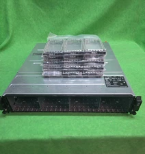 Dell Powervault MD1220 2x SAS Controllers 2x 600W PSU – 24x Caddies and Screws