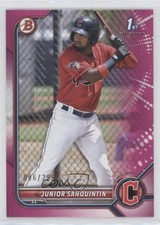 2022 Bowman Prospects Fuchsia Border 86/299 Junior Sanquintin #BP-80 06l5