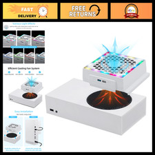 RGB Cooling Fan for Xbox Series S Console - 3 Speed, Dual USB Ports, Quiet Opera