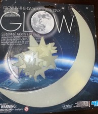 The Original Glowstars: Glow Crescent Moon-Self-Adhesive Pads NEW 