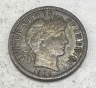 1906-D BARBER DIME - TEN CENTS - SILVER